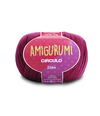 Kit Linha Amigurumi 3154 Vinho com agulha de crochê soft n. 4