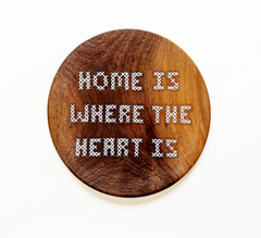 Placa "Home is Where the Heart Is"