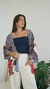 Kimono Floral Azul na internet