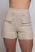 Shorts Dunas Cargo Linho Bege