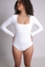 Imagem do Body Lazy Decote Quadrado Off White