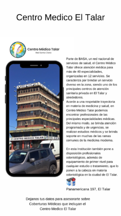 Banner de la categoría Centro Medico El Talar