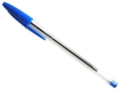Bolígrafo / Pluma BIC Cristal Dura Más Mediano 12 pz Azul - comprar en línea