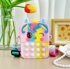 Bolsa Pop-It Unicornio / Dona Varios Colores - Amaa Soluciones