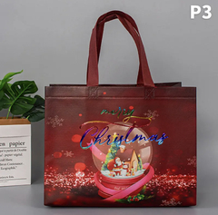 Bolsa Reutilizable Ecológica Navideña Grande para Regalo 32 x 25 x 17 cms - tienda en línea