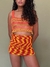 blusa crochet tangerine - brechominante