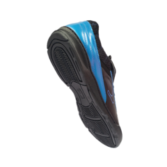 Botín negro y azul linea 2000 futsal talle especial - comprar online