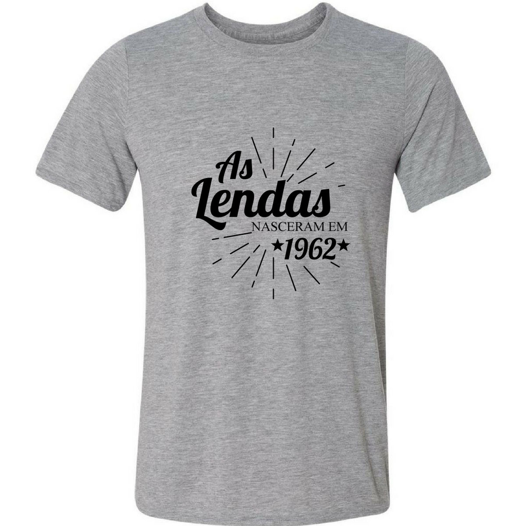 Camiseta As Lendas Nasceram Em 1962 60 Anos Sessenta