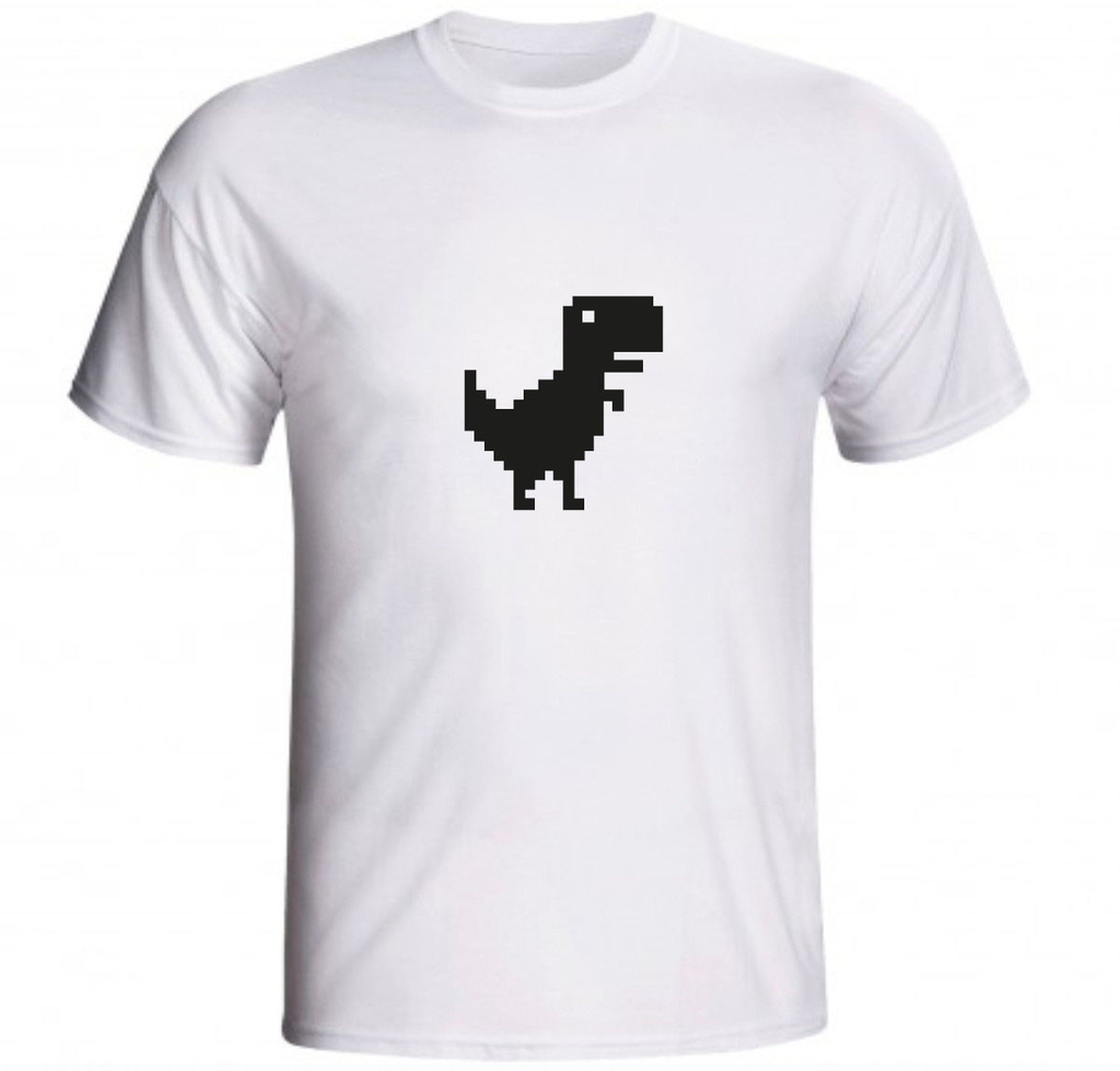 Camiseta Game sem internet Dinossauro
