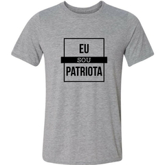 Camiseta Eu Sou Patriota Frase Política Brasil - comprar online