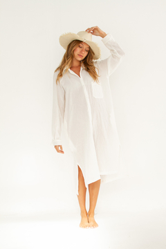 Vestido Camisero Creta - Color blanco - comprar online