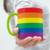 Arco-íris - Caneca Branca com alça e interior coloridos - loja online