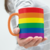 Imagem do Arco-íris - Caneca Branca com alça e interior coloridos