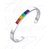 Pulseira Bracelete Cor Bandeira Orgulho Lgbt Aço Inoxidável - comprar online