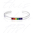 Pulseira Bracelete Cor Bandeira Orgulho Lgbt Aço Inoxidável