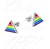 Par De Brincos Triangular Cor Bandeira Lgbt Aço Inoxidável - comprar online