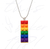 Colar Lego Pingente Lgbt Orgulho Arco Iris