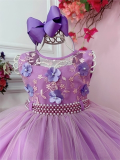 Bebê Meninas Flor Crianças Vestido Para Bolo De Renda Tutu Festa