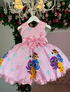 Vestido Infantil Temático Princesas Lindos