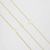 Colar Letra Lateral Folheado A Ouro 18K - comprar online