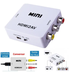Adaptador Conversor HDMI para AV RCA Full Hd - comprar online