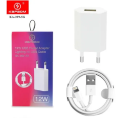 Kit Carregador (Fonte+Cabo) Lightning p/ Iphone/IOS 12 Watts - comprar online