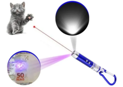 Laser Point 4 em 1 + lanterna+ testa dinheiro + chaveiro na internet
