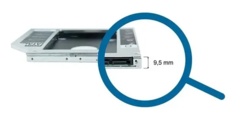 Adaptador Caddy 9,5mm HD SSD SATA 2,5 pol - comprar online