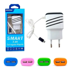 Carregador para Smartphone Smart 3.1 A V8 (Micro USB) - comprar online