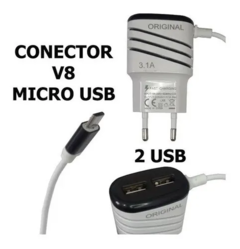 Carregador para Smartphone Smart 3.1 A V8 (Micro USB) na internet