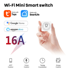 Mini Interruptor Wi-fi 16A Tuya, Alexa, Google Home - loja online
