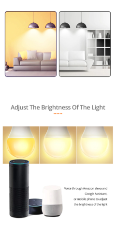 Lâmpada SMART LED LIGHT BULB 15W E27 Wi-Fi Tuya, Alexa, Google Home - Smartechome | Casa Inteligente ,Automação Residencial, Eletrônicos