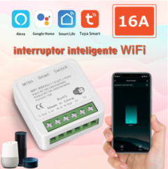 Mini Interruptor Wi-fi 16A Tuya, Alexa, Google Home