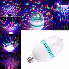Lâmpada de LED RGB Giratória Colorida 3W - loja online
