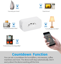 Smart Plug (Tomada) Wi-fi 16-A - Compatível com Tuya, Alexa, Google Home, comando de voz, monitor de energia - loja online