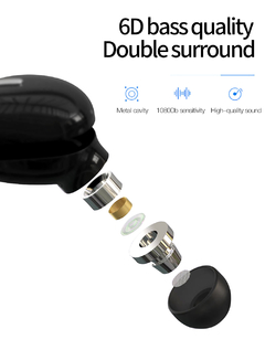Mini Fone de Ouvido Bluetooth 5.0 c/ Microfone (Individual)