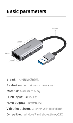 Placa de Captura Hagibis USB 3.0 - HDMI 4K - loja online