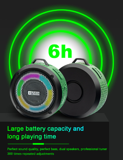 Caixa de Som Bluetooth Bike Speaker IPX7 LED RGB - 5 Watts - loja online
