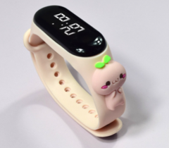 Relógio Infantil LED Á prova D'água Pulseira Silicone Personagens - comprar online