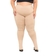 Calça Legging Meia Flanelada Plus Size Angella Nude