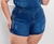 Short Jeans Plus Size Corrente Strass no Bolso Paola