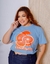 Cropped T- Shirt Plus Size Laranja na internet