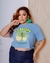 Cropped T- Shirt Plus Size Lemon na internet