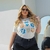 Camiseta T- Shirt Plus Size Corações Azuis na internet