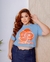 Cropped T- Shirt Plus Size Laranja - comprar online