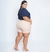 Shorts Plus Size de Linho Cru Vanessa na internet