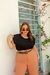 Blusa Muscle Tee Plus Size em Malha Suede Premium Amanda na internet