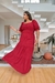 Vestido Longo Plus Size Manga Princesa Faby