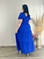 Vestido Longo Plus Size Manga Princesa Duna Pipoca Mavie