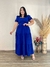 Vestido Longo Plus Size Manga Princesa Duna Pipoca Mavie - comprar online